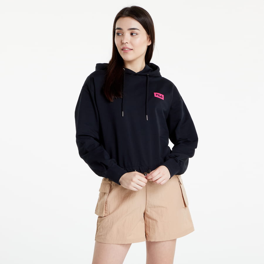 Суитчър FILA Burdur Crooped Hoody Черно | FAW0144, 0