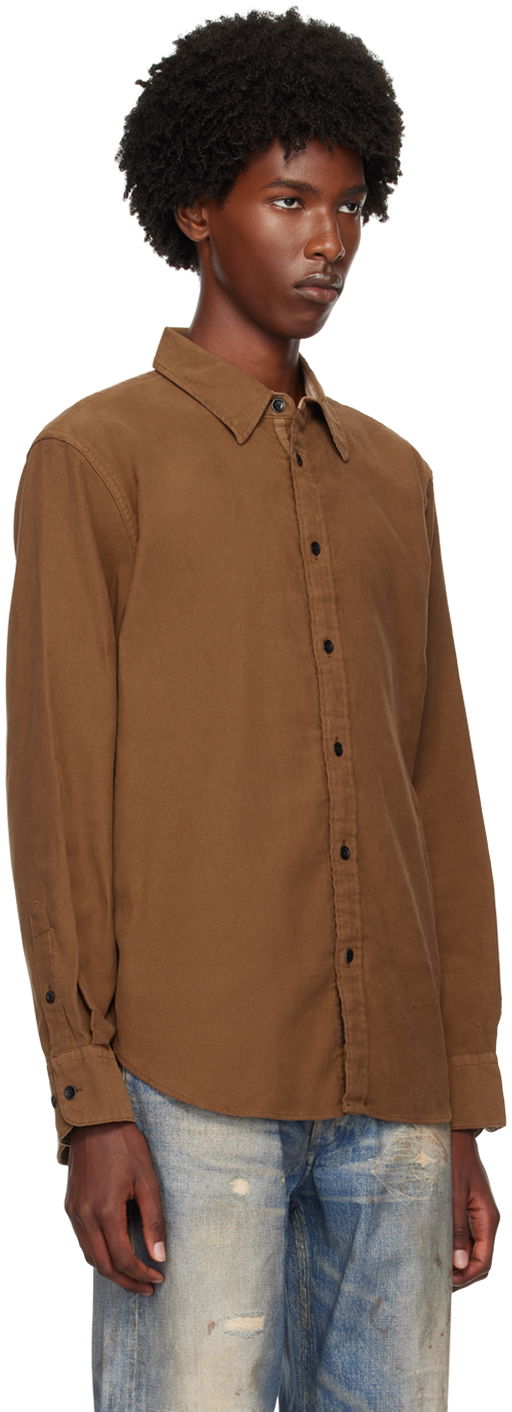 Риза rag & bone Rag & Bone Men's Finch Casual Shirt Кафяво | MBW24FA004CRML, 1