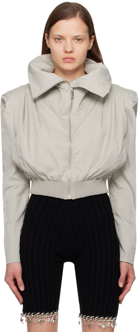 Яке бомбър Han Kjøbenhavn Pleated Bomber Jacket Сиво | W-133742, 0