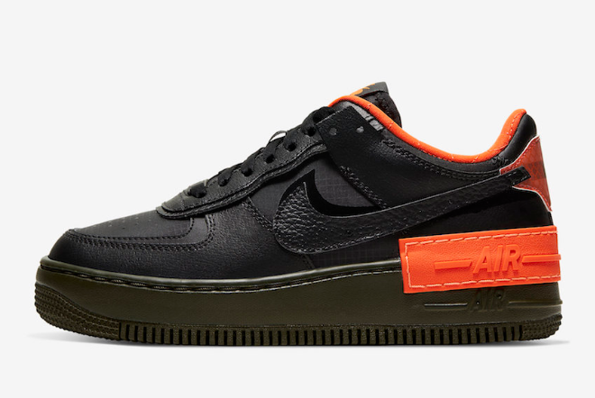 Кецове и обувки Nike Air Force 1 Low Shadow "Black Hyper Crimson Cargo Khaki" W Черно | CQ3317-001, 0