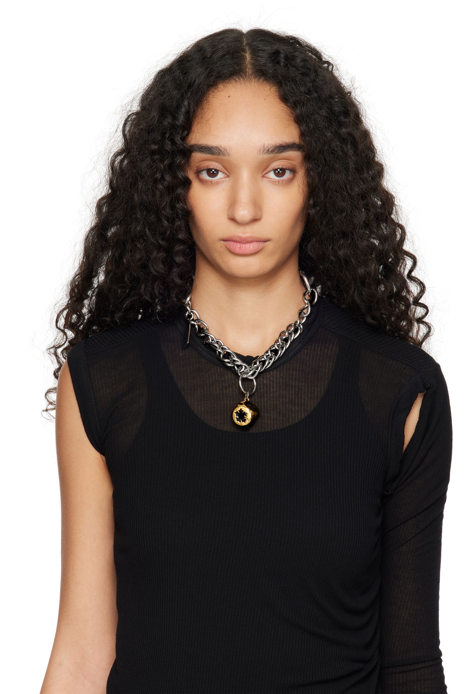 Колие Chopova Lowena Lucky Dice Charm Necklace Металик | 6523, 1