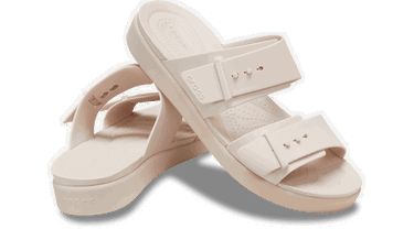 Кецове и обувки Crocs Brooklyn Buckle Low Sandals Бежово | 211215-6UR, 1