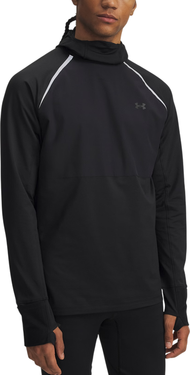Суитчър Under Armour Velociti Pro Balaclava Hoodie with Reflective Stripes and Thumbholes Черно | 6005969-004, 0