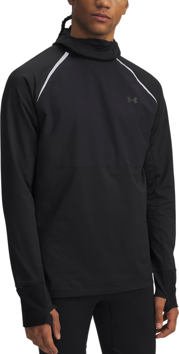 Суитчър Under Armour Velociti Pro Balaclava Hoodie with Reflective Stripes and Thumbholes Черно | 6005969-004
