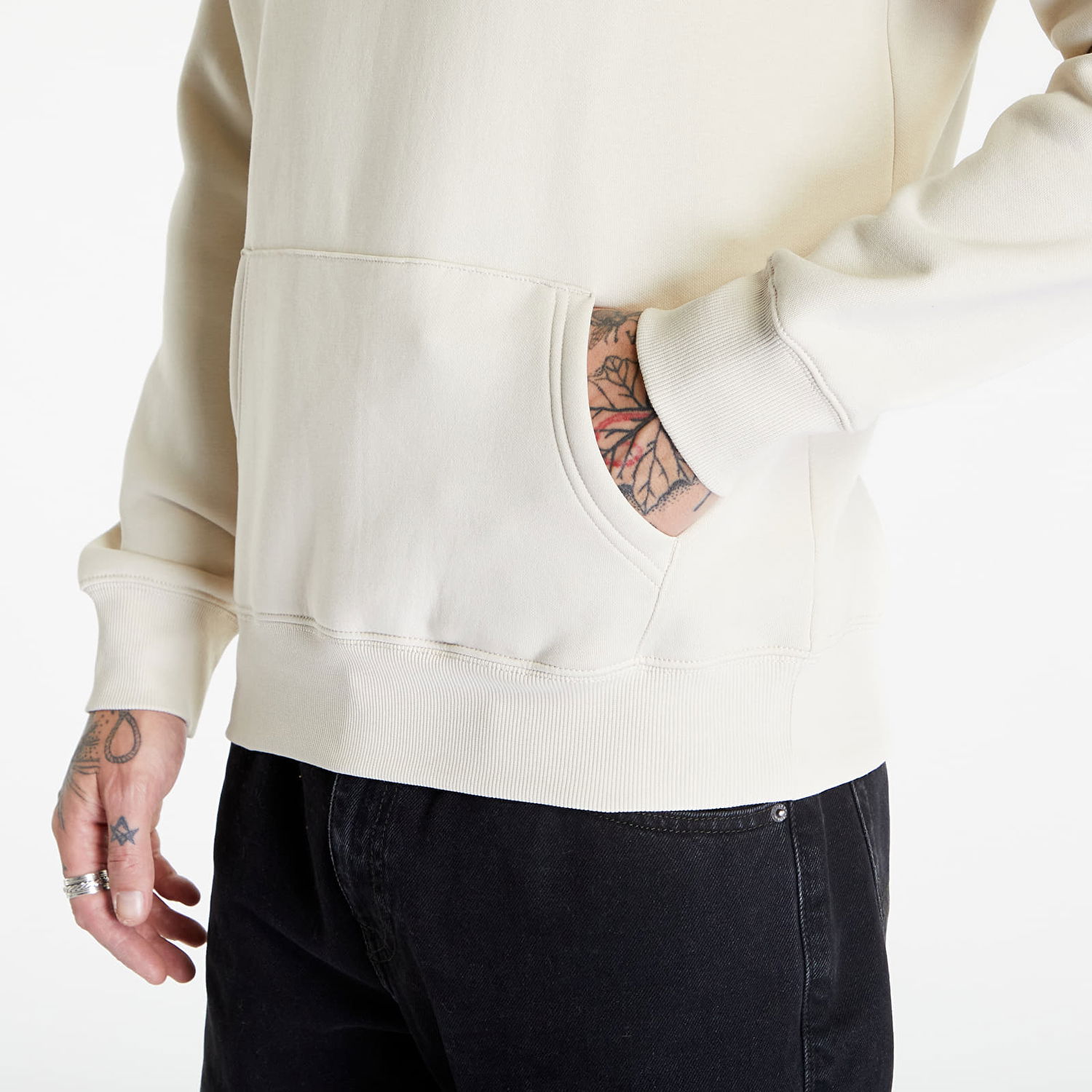 Суитчър Tommy Hilfiger Tommy Jeans Regular Fleece Hoodie Beige Бяло | DM0DM09593 ACG, 1