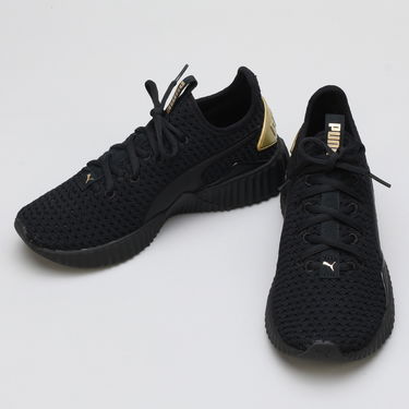 Кецове и обувки Puma Defy Varsity Wn's black - metallic gold Черно | 191148 01, 2