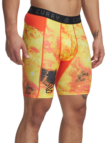 Боксерки Under Armour Curry HG Printed Compression Shorts Оранжево
 | 1379829-847, 0