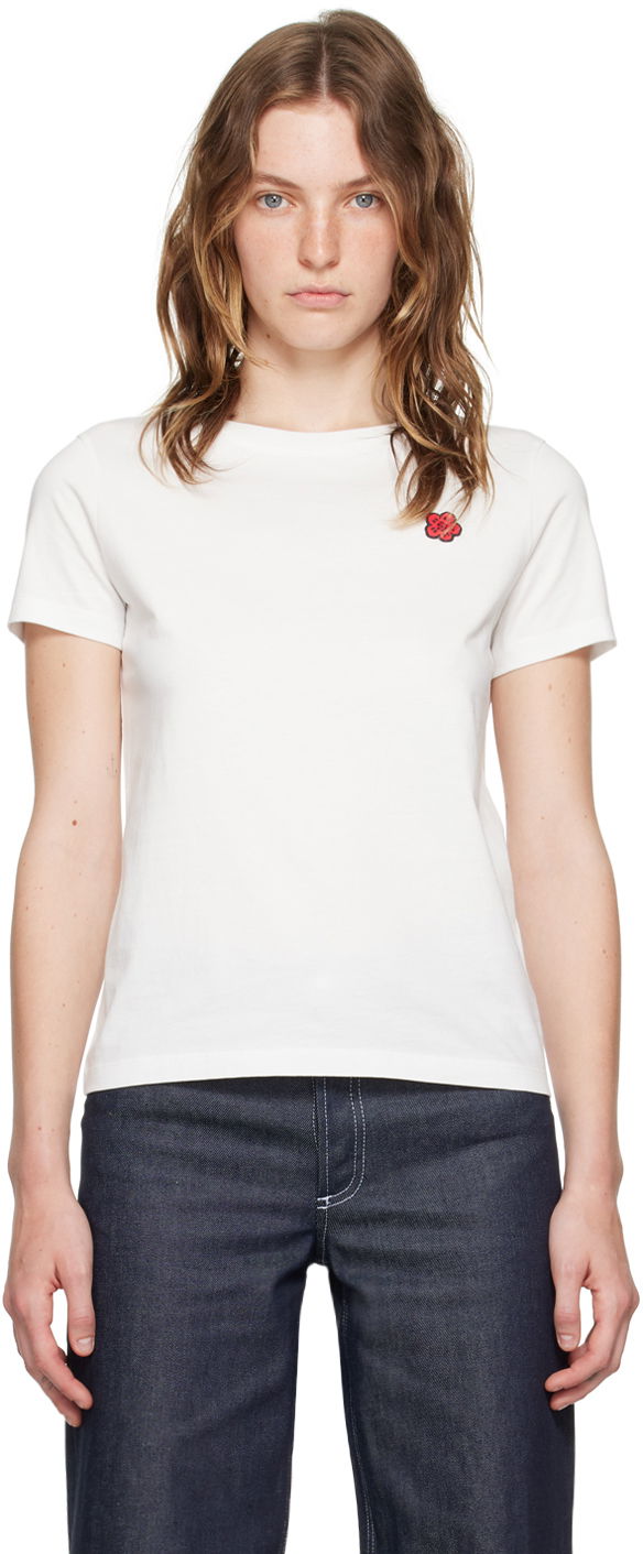 White Paris Boke Flower T-Shirt