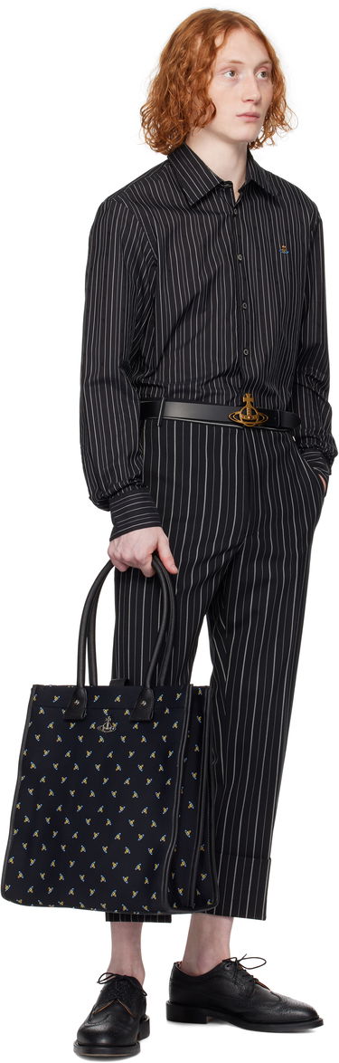 Риза Vivienne Westwood Vivienne Westwood Pinstripe Button-Down Shirt Черно | 2401000J-W0126-, 4