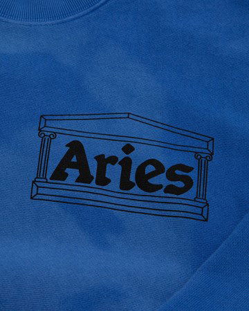 Суитчър Aries Sunbleached Cross Grain Temple Sweatshirt Тъмно синьо | FTAR22200, 1