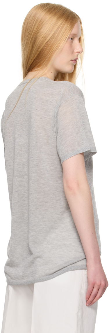 Тениска TOTEME TOTEME Knit T-Shirt Сиво | 253-WRT0531-YA0079, 2
