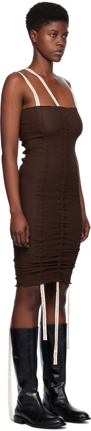 Pокля Baserange Hewn Strap Mini Dress Бежово | DRHSS-RB-SP24, 4
