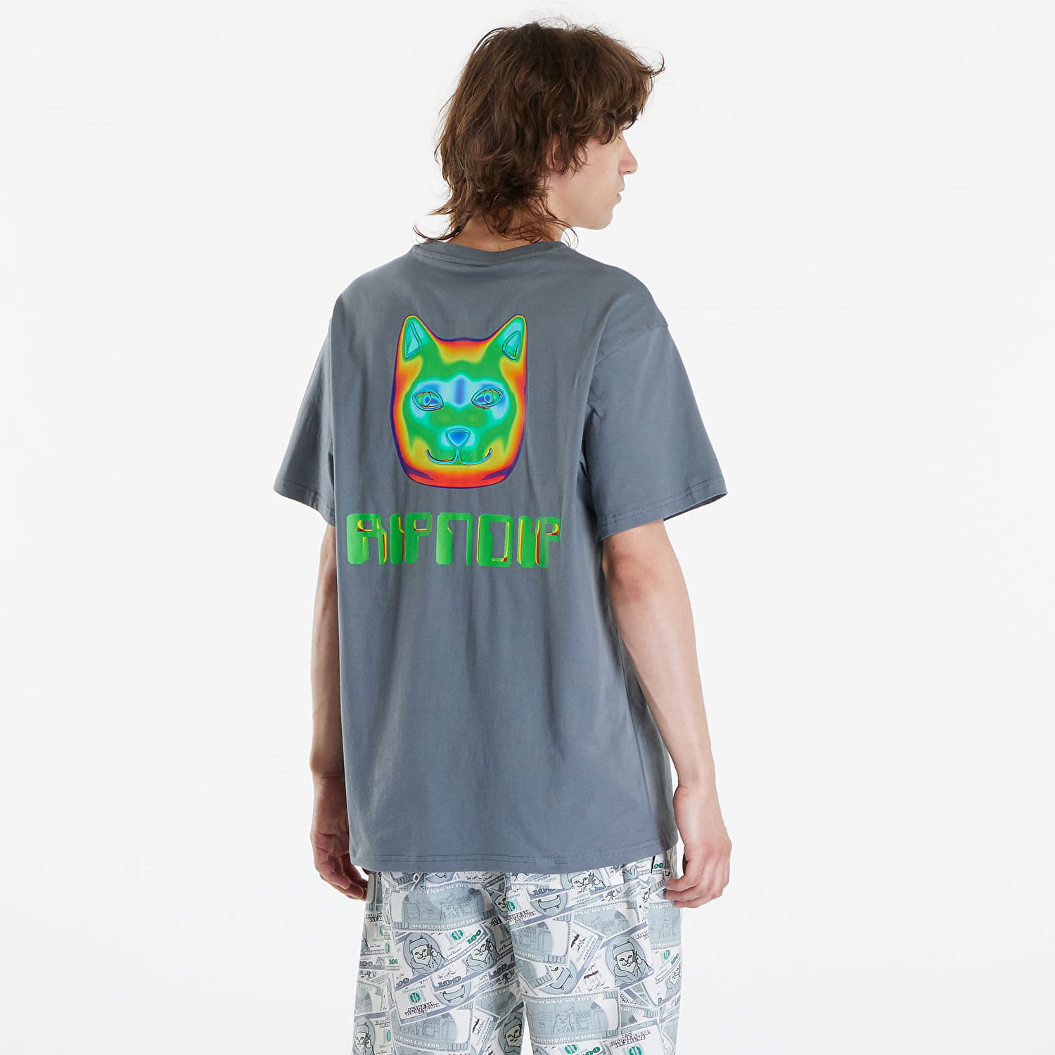 Тениска RIPNDIP Thermal Nermal Tee Charcoal Сиво | RNDSPR24169, 1