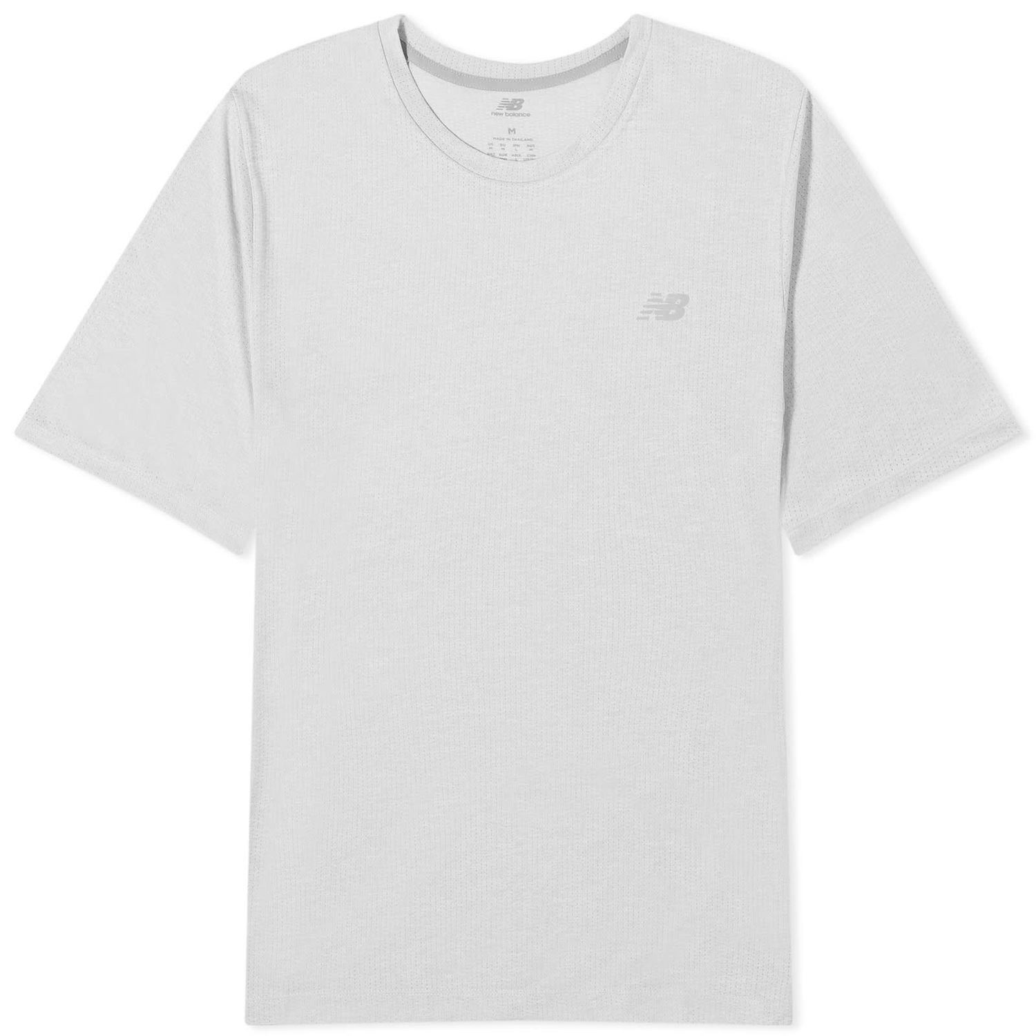 Тениска New Balance Men's NB Athletics Run T-Shirt Athletic Grey Сиво | MT41253_AG, 0