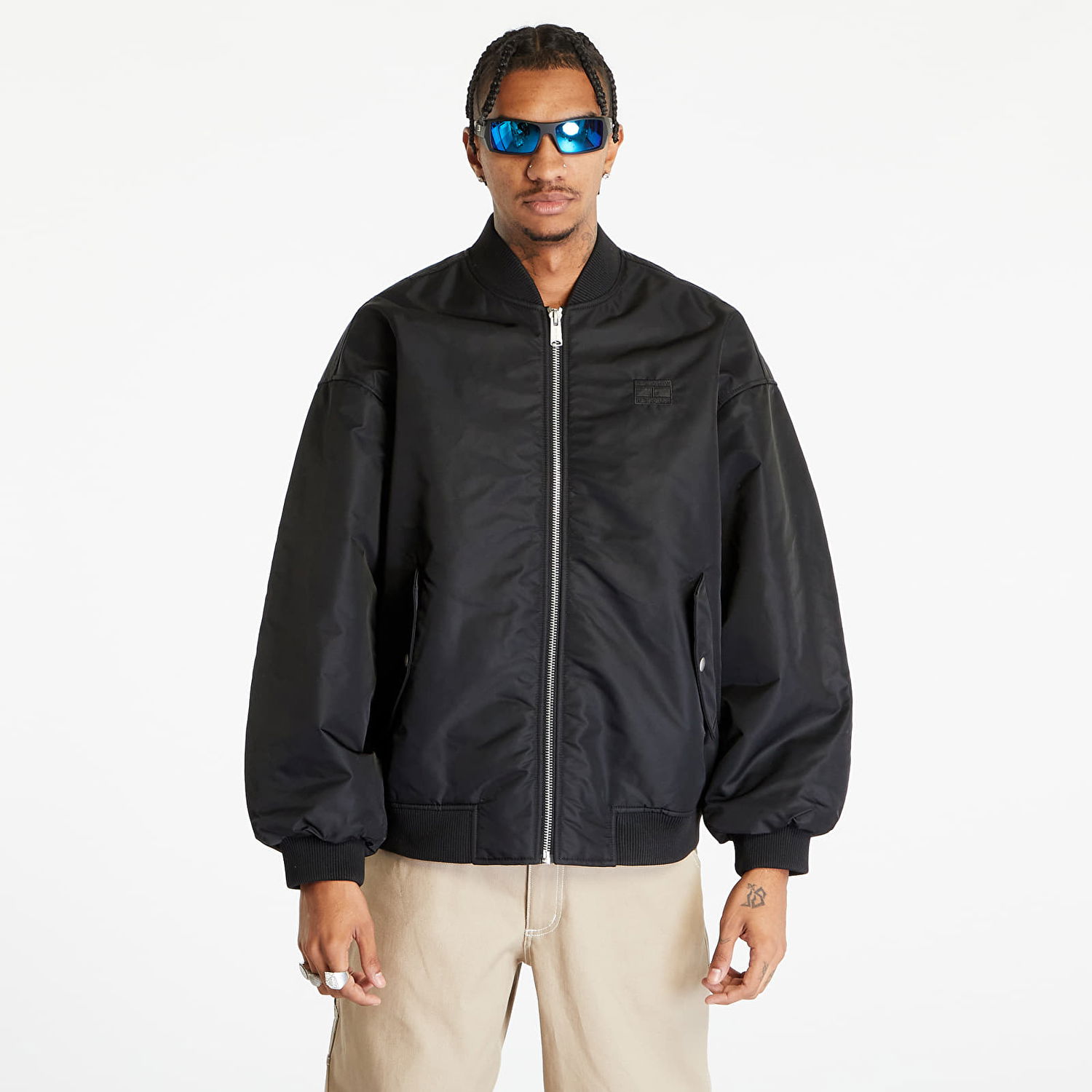 Яке бомбър Tommy Hilfiger Oversized Tonal Applique Черно | DM0DM17480 BDS, 0