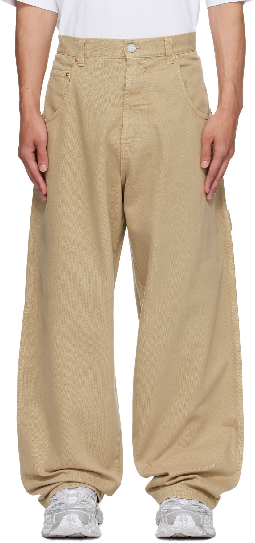 Дънки VETEMENTS Vetements Hip-Hop Pants Бежово | UH76PA250BE