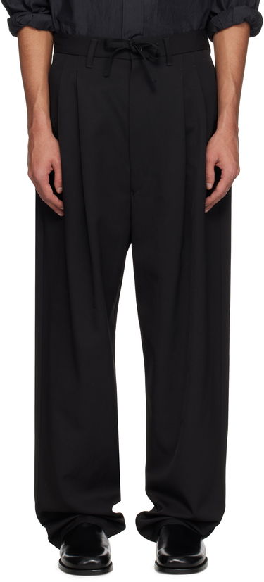 Панталони LEMAIRE Lemaire Drawstring Pleated Trousers Черно | PA1168 LF1362, 0