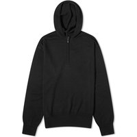 Суитчър Burberry Wool Half Zip Hooded Knit Черно | 8075887-A1189, 1