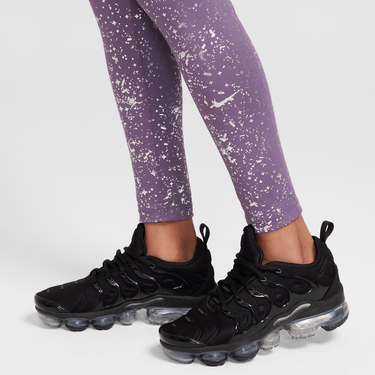 Клинове Nike One Dri-FIT High-Waisted Printed Leggings Лилаво | HF4410-573, 4