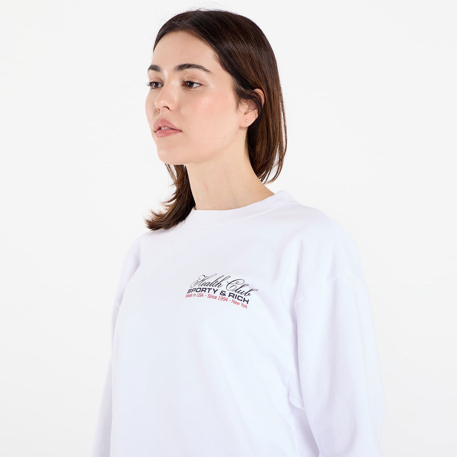 Суитчър Sporty & Rich Sporty & Rich Health Club Crewneck Sweatshirt Бяло | ST071602015WH01, 1