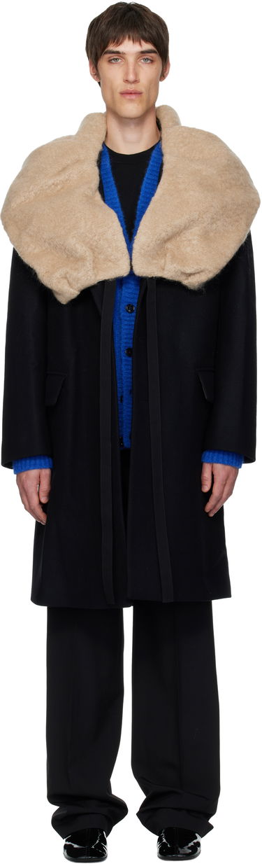 Палта Dries Van Noten Dries Van Noten Wool Collar Coat Черно | 252-020231-2216, 0