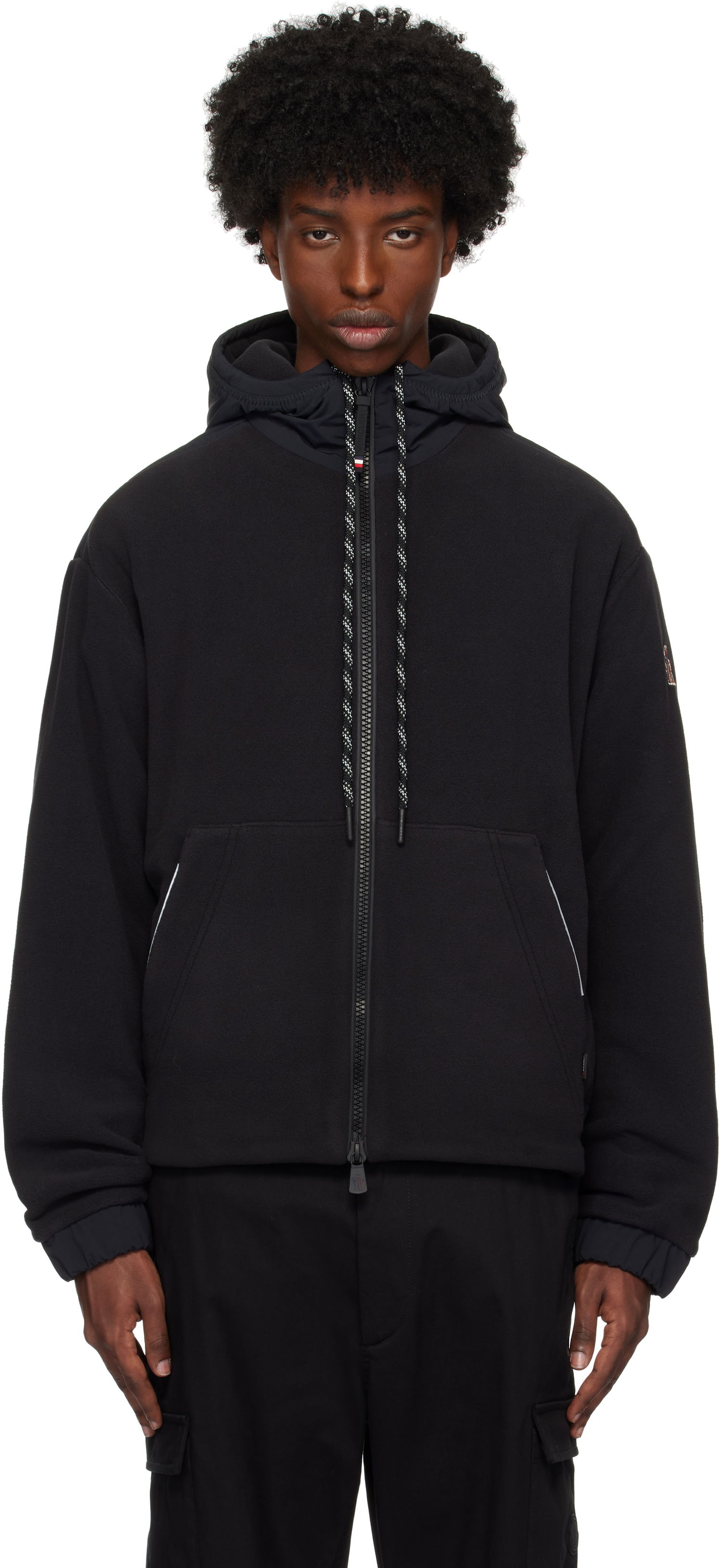 Яке бомбър Moncler Fleece Jacket Черно | J20978G0000189AK8, 0