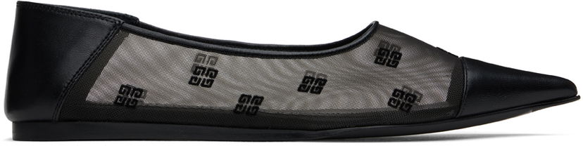 Облекло Givenchy Givenchy 4G Mesh Ballerina Flats Черно | BE500TE28T001