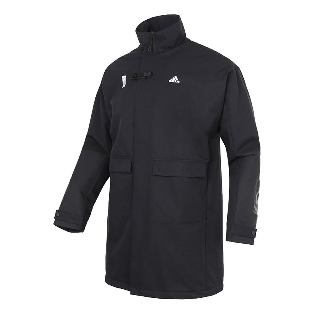 Дъждобран adidas Originals Long Woven Training Jacket Черно | GU1766, 0