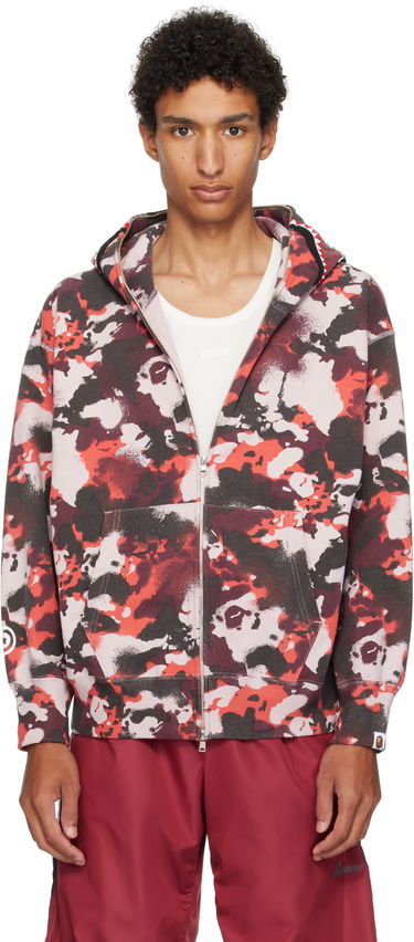 Суитчър BAPE A Bathing Ape Map Camo Shark Full Zip Hoodie Многоцветен | 001ZPL301001M, 0