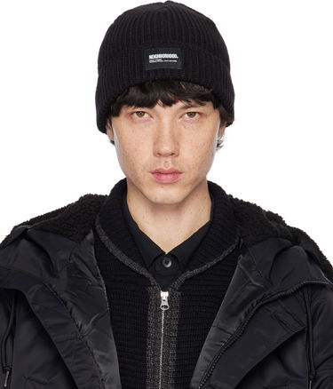 Шапка Neighborhood Knitted Beanie Черно | 242FUNH-HT01, 0