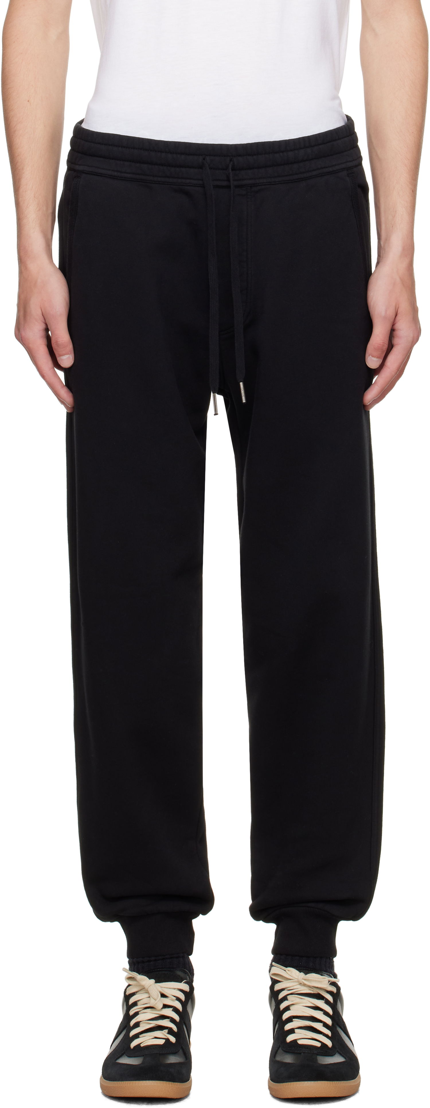 Спортни панталони Tom Ford TOM FORD Cotton Fleece Sweatpants Черно | JAL023-JMC072, 0