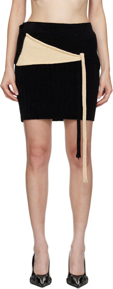 Пола Ottolinger Ottolinger Self-Tie Miniskirt Черно | 707202, 0