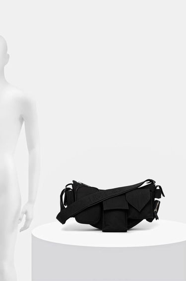 Чанта за кръста Fiorucci Nylon Super Pocket Bag Черно | U01FMABA123NY01BK01, 6