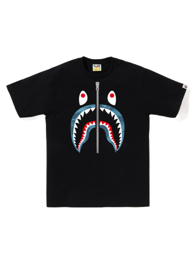 Тениска BAPE Honeycomb Camo Shark Tee Черно | 1J30-110-042