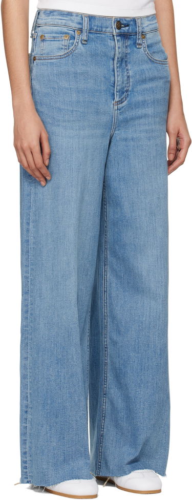 Дънки rag & bone rag & bone 'The Sofie' High-Rise Ultra Wide Ankle Jeans Синьо | WDD24F3000FUMO, 1