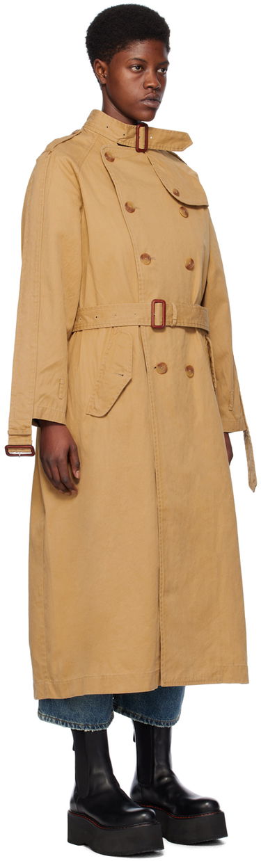 Тренчкот R13 R13 Pin-Buckle Trench Coat Бежово | R13WR240-R324B, 1
