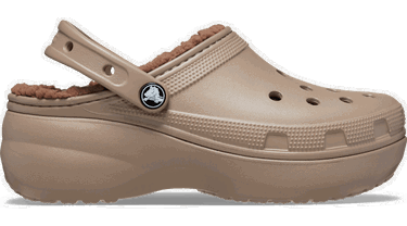 Кецове и обувки Crocs Platform Lined Clogs Бежово | 207938-195, 0