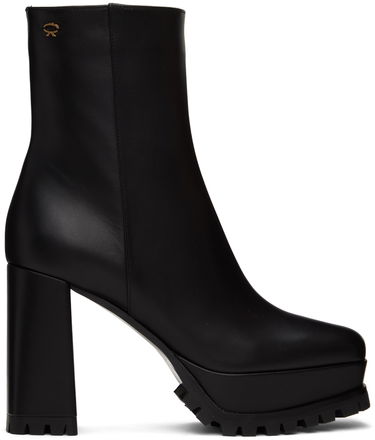 Кецове и обувки Gianvito Rossi Gianvito Rossi Harlem Platform Ankle Boots Черно | G73178.70GOM.VGINERO, 0