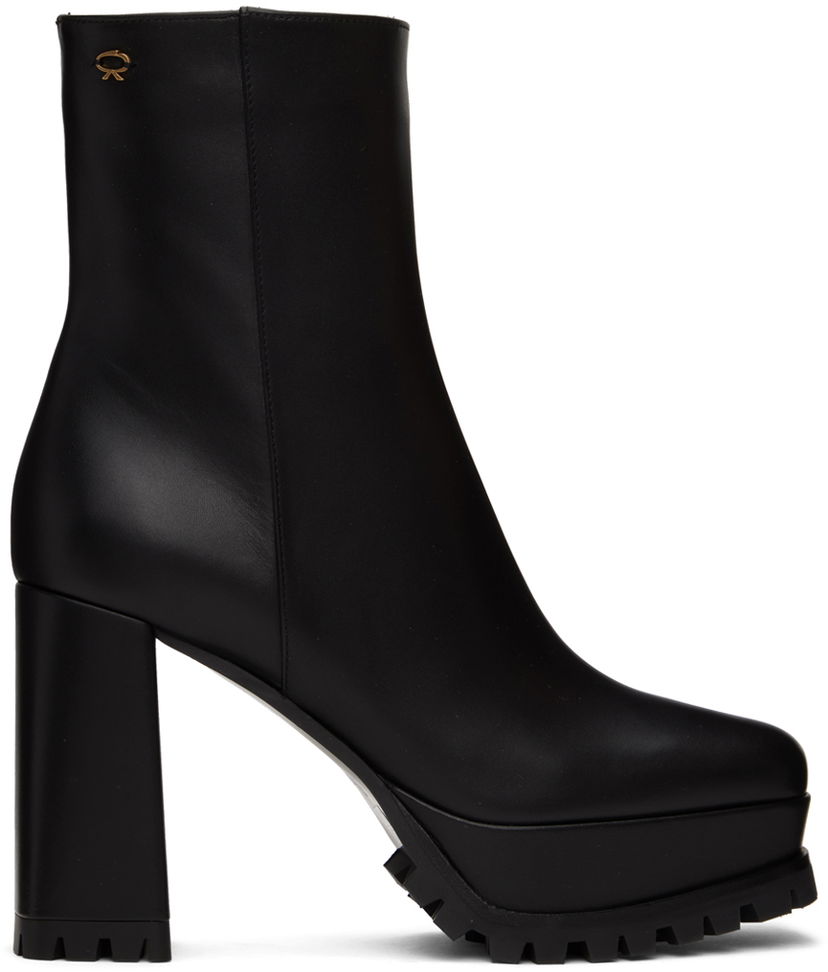 Кецове и обувки Gianvito Rossi Gianvito Rossi Harlem Platform Ankle Boots Черно | G73178.70GOM.VGINERO