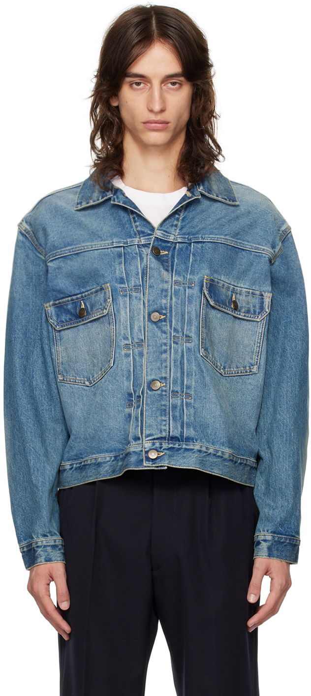 Яке Maison Margiela Faded Denim Jacket Синьо | S50AM0628 S30561, 0