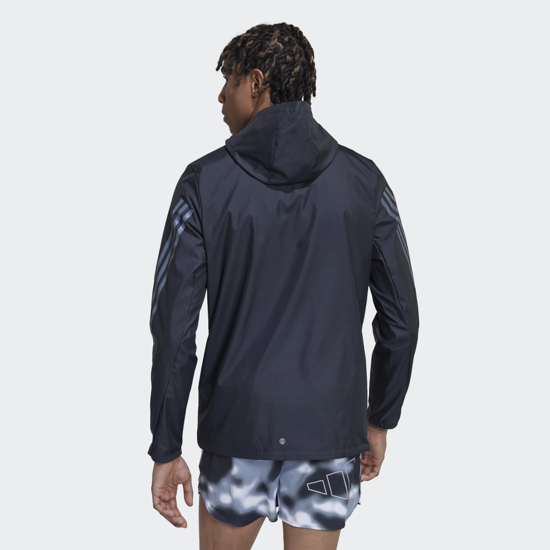 Яке adidas Originals Run Icons 3-Stripes Jacket Тъмно синьо | HN2878, 1