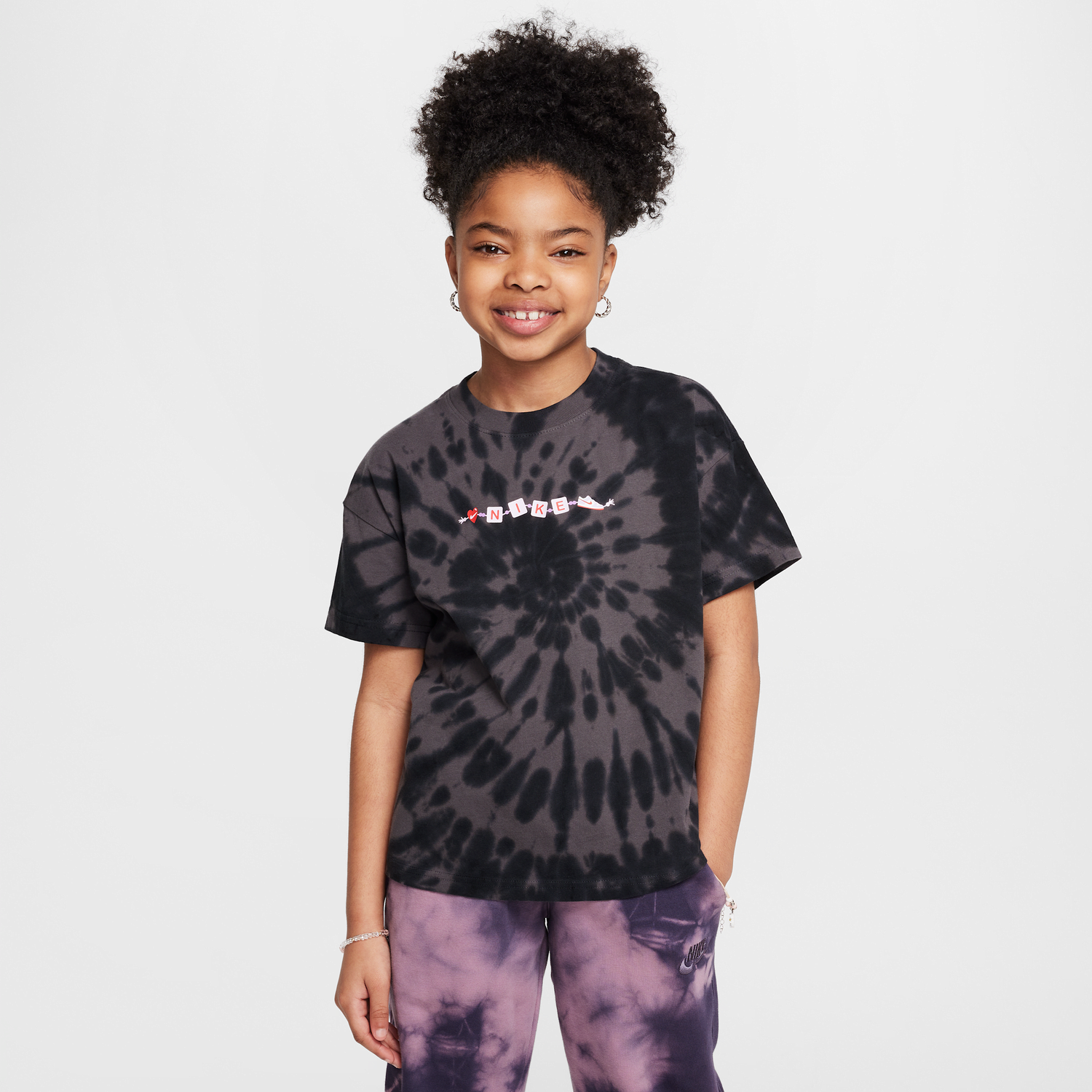 Тениска Nike Nike Sportswear Tie-Dye T-Shirt Черно | HQ2348-010, 0