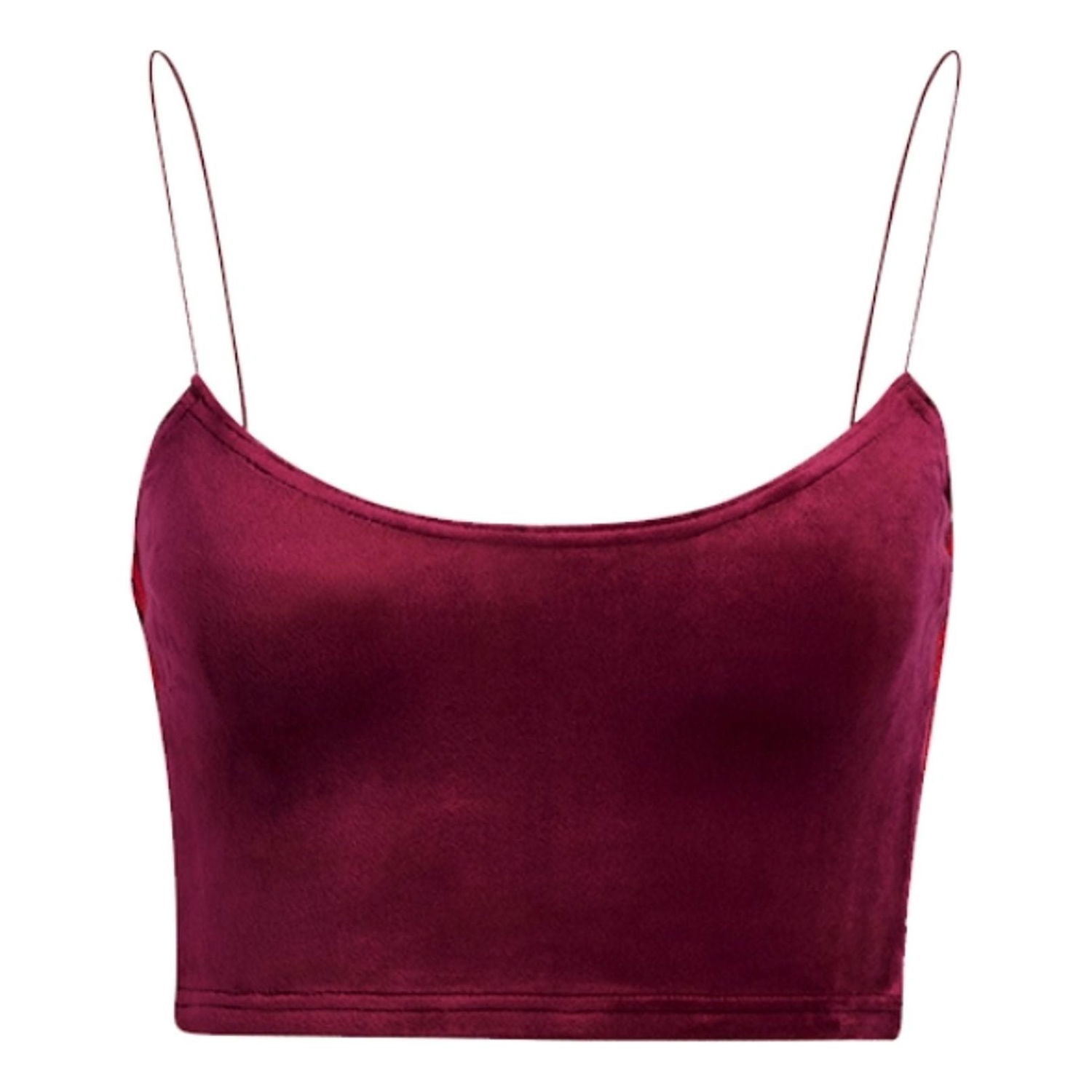 Сутиен adidas Originals Velour Crop Top Бургунди | HH7136, 0
