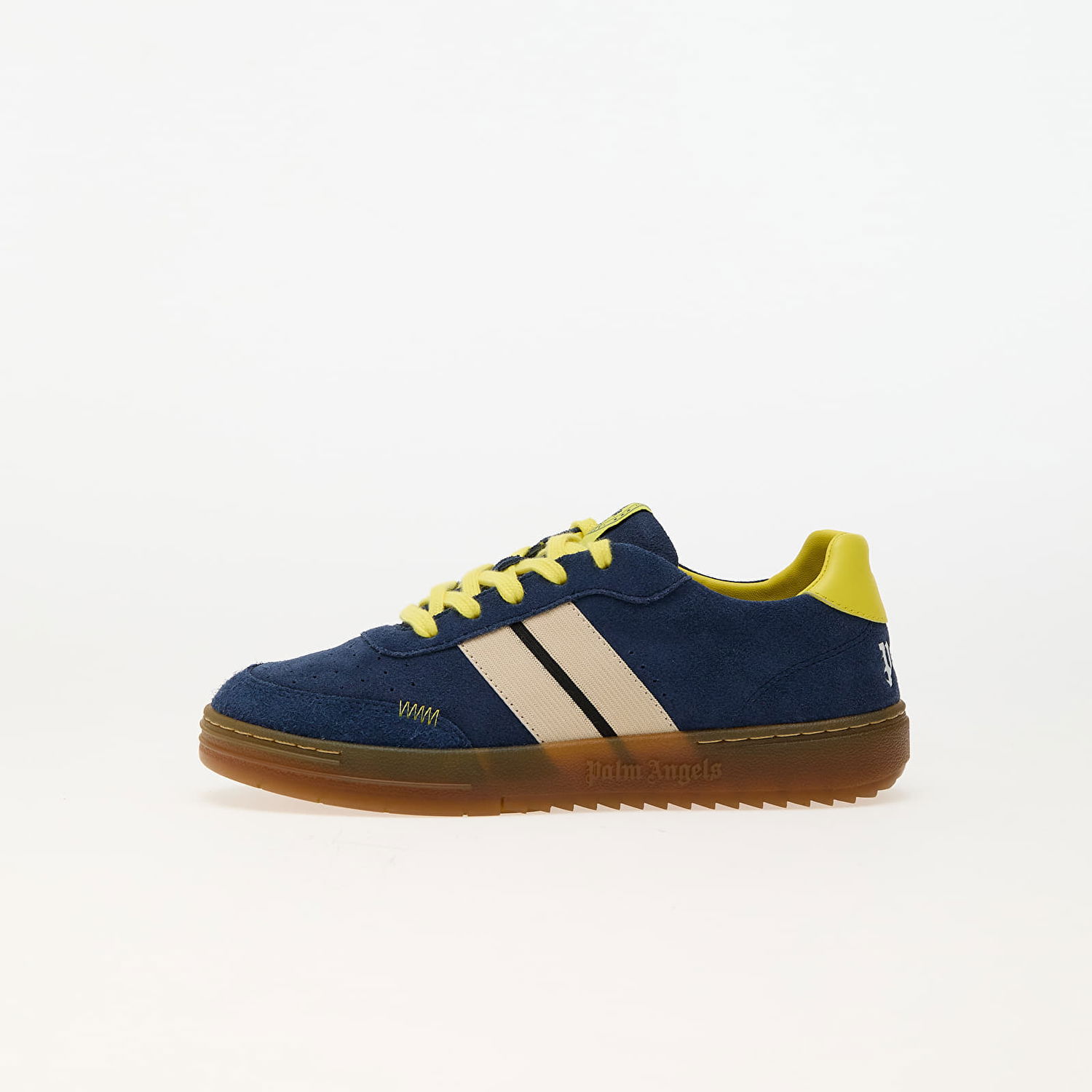 Кецове и обувки Palm Angels University Track Suede Snk Blue A Yellow Тъмно синьо | PBIA016F24LEA0014918, 0