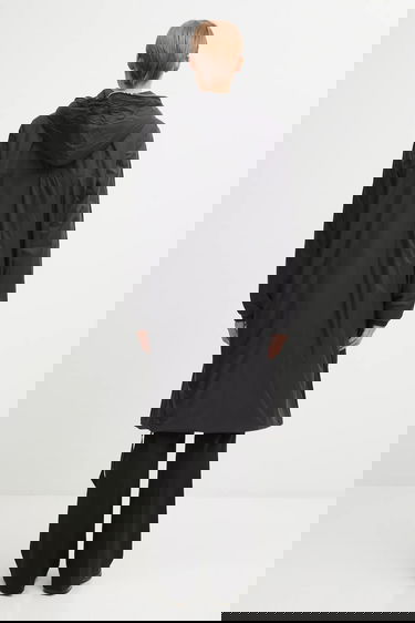 Ветровка Rick Owens Rick Owens DRKSHDW Long Hooded Sealed Windbreaker Черно | DS02E7923.NP, 2