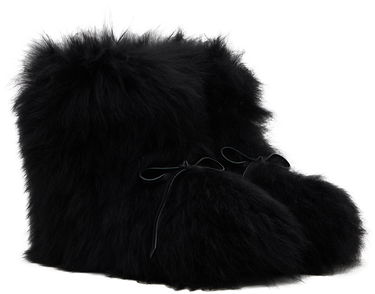 Палта We11done We11done Fur Moccasin Boots Черно | WD-AO2-24-459-W-BK, 3