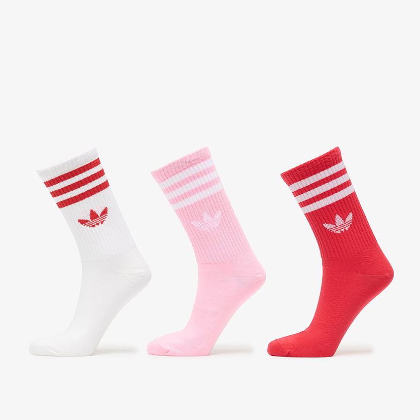 Чорапи adidas Originals Crew Socks 3-Pack with Trefoil Logo and 3-Stripes Многоцветен | KT1693