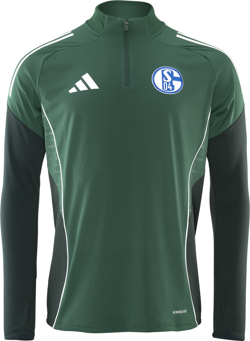 Суитчър adidas Originals FC Schalke 04 Quarter-Zip Training Top Зелено | 6s04ji8938