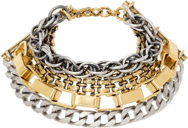 Гривна Maison Margiela MM6 Maison Margiela Mixed Chain Bracelet Металик | SM6UY0085 P7214, 0