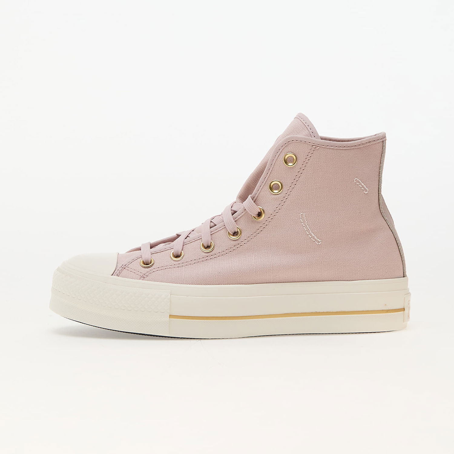 Кецове и обувки Converse Chuck Taylor All Star Lift Platform Tailored Lines Flush Stone/ Egret/ Gold Розово | A10431C, 0